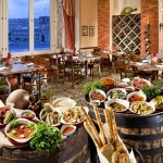 Breakfast at the hotel in Yerevan