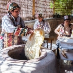 Baking lavash in tandoor